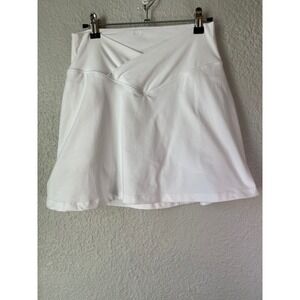 PINK Victoria's Secret White Athletic Skort Shorts Tennis Golf Workout M